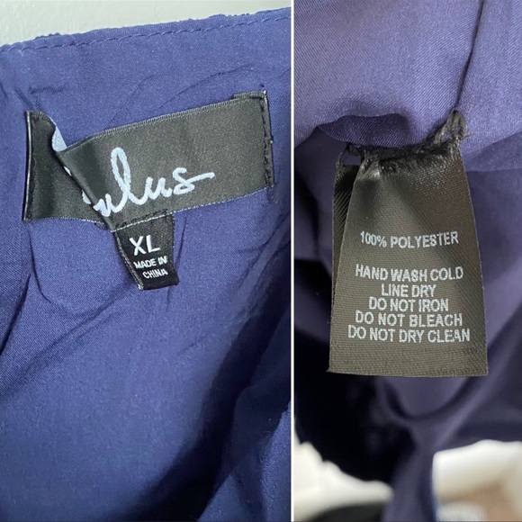 NWT  Lulus Malena Lace Navy Blue Dress - Picture 5 of 5